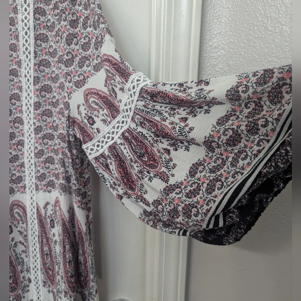 Bohemian Paisley Print 3X Top - Picture 5 of 7